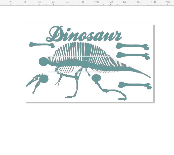 Dinosaur Skeleton 110 x 180 min buy 3
